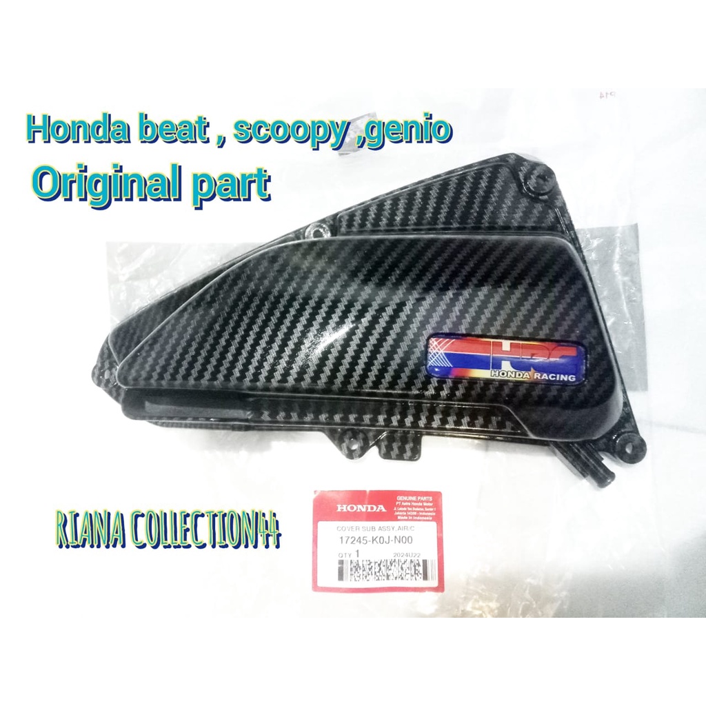 Tutup filter scoopy 2021 beat 2020 genio carbon Fiter udara scoopy 2021 karbon