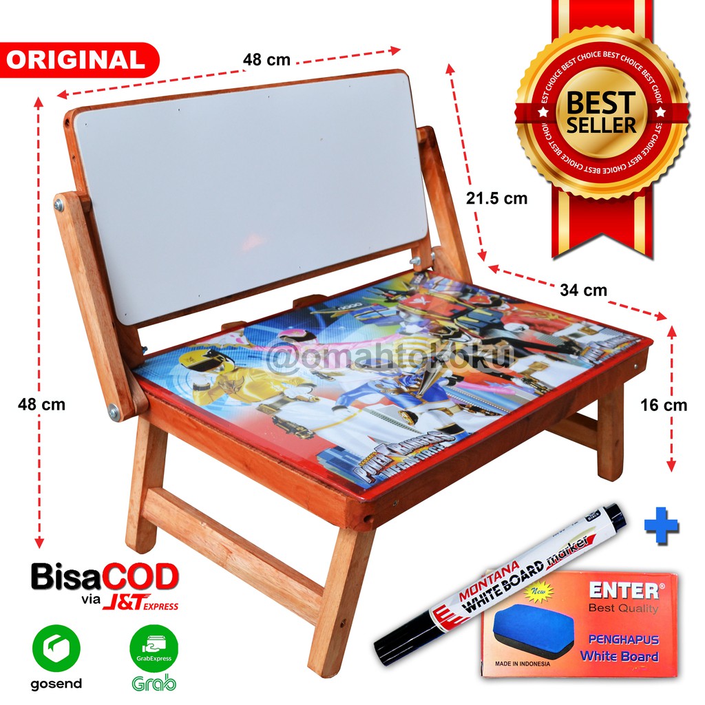 Meja Belajar Lipat Anak Whiteboard Karakter Lucu Unik Meja Belajar Lipat Anak Whiteboard Karakter Lucu Unik