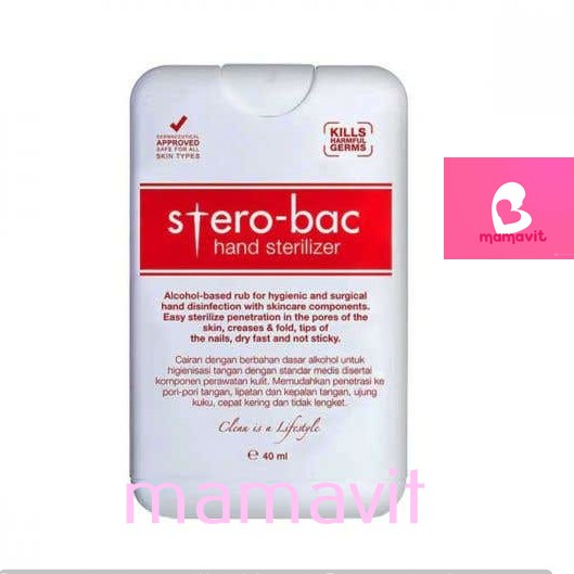 Sterobac Hand Sanitizer/ Hand Sterilizer 40 ml