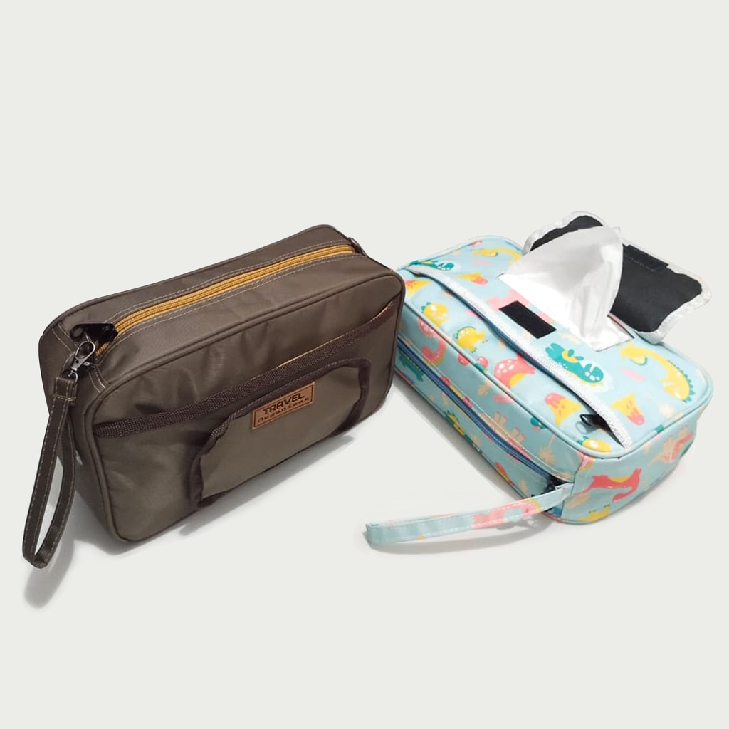 Tas make up pouch make up travel organizer pouch tempat tissu multifungsi tempat make up korea