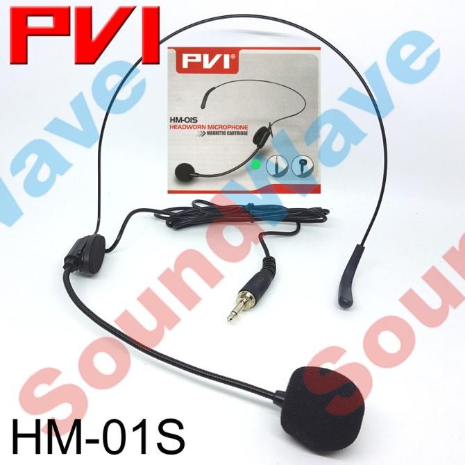 HEADWORN PVI HM-01S MIC/MIK/MICROPHONE/MIKROFON HEADSET KABEL