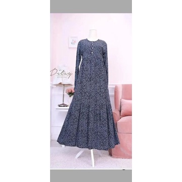 Ditsy february leo black , alora deep tosca