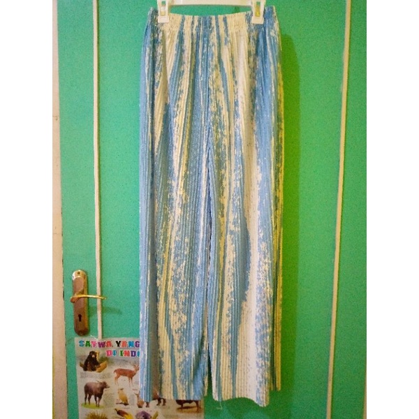 Kulot tie dye plisket