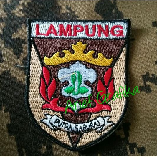 Badge Kwarda Lampung Bet Pramuka Kwarda Lampung Bordir