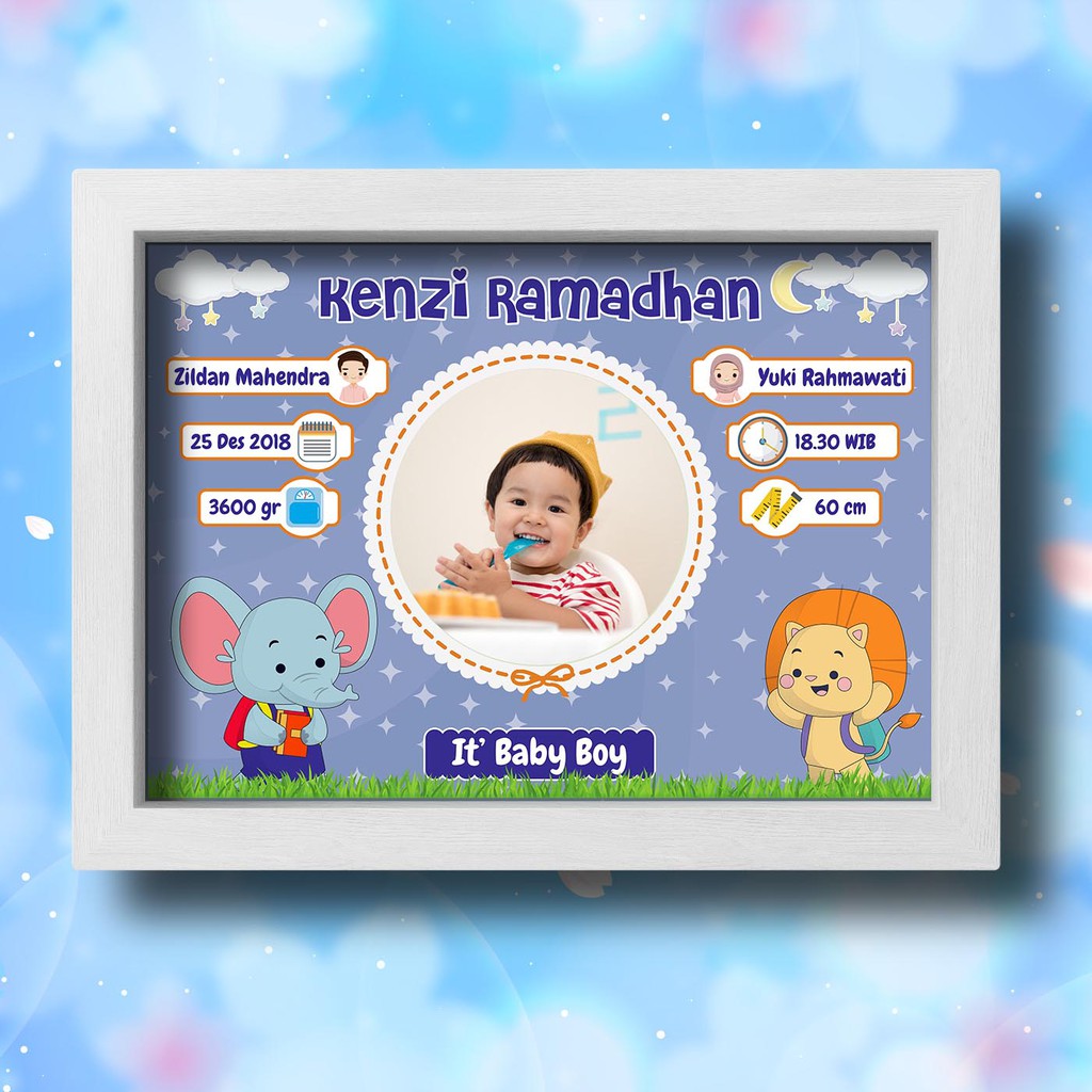 BIODATA BAYI/ANAK MODEL  LANDSCAPE PROMO (SOFTFILE SAJA) STOCK TERBATAS (PART 2)