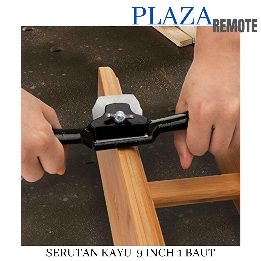 SERUTAN KAYU MANUAL WOOD PLANER 9 INCH 1 BAUT KETAM MINI