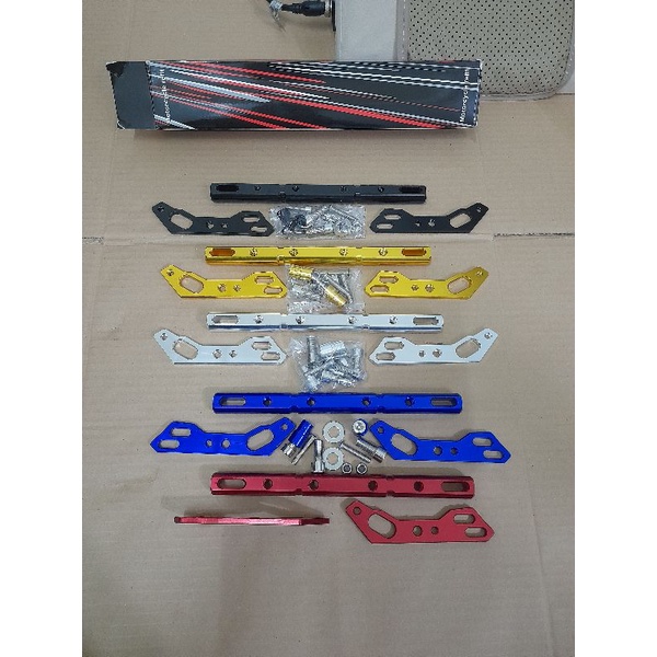 stabilizer stang +dudukan lampu + dudukan holder hp full cnc universal nmax new n max 2021/2022 pcx 