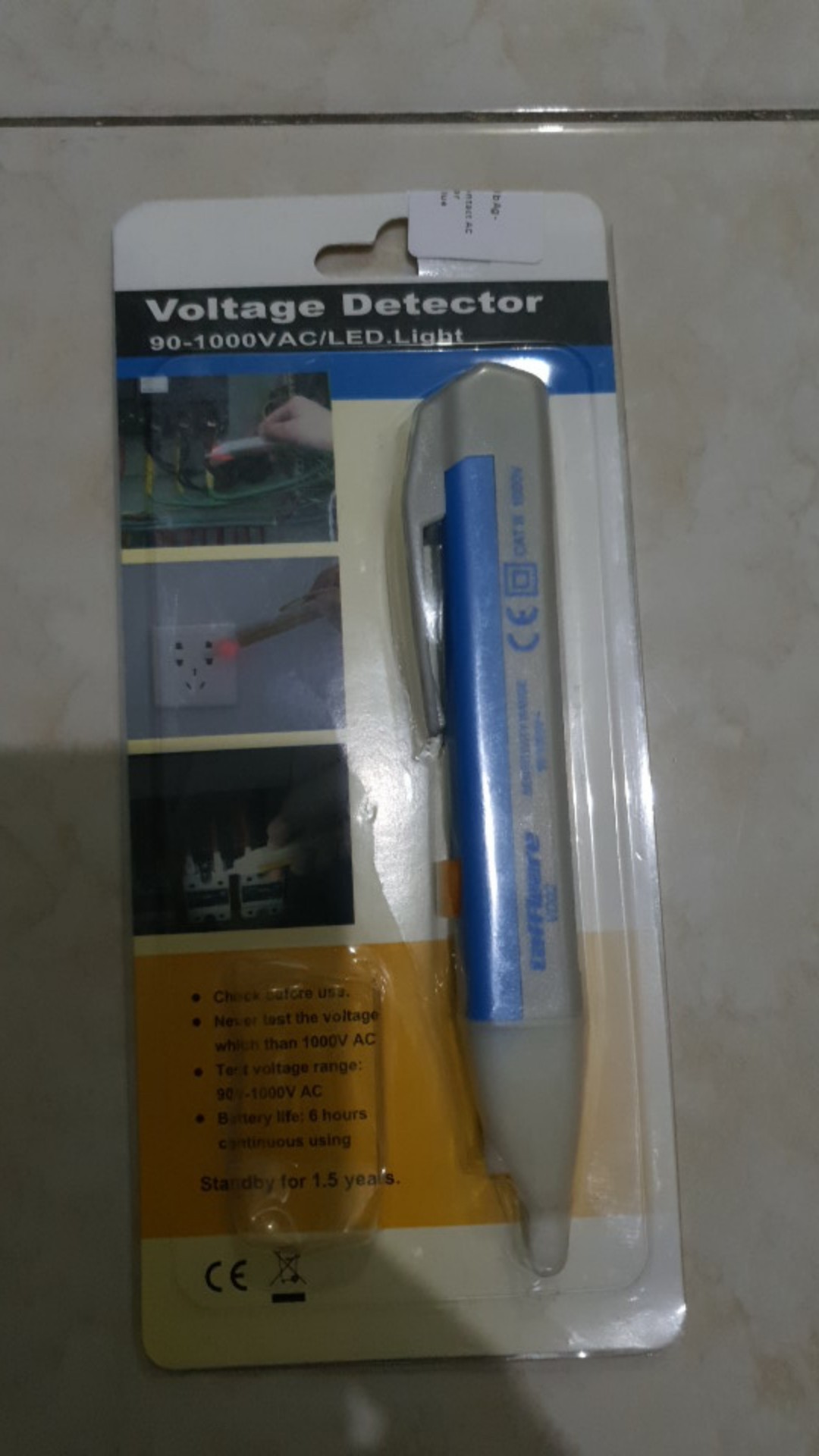 Pen Non-contact Ac Voltage Alert Detector 90v-1000v - Pespen - Pen Untuk Mengecek Tegangan Listrik