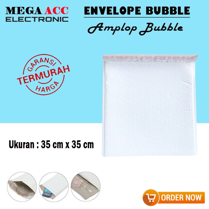 

Kantong Amplop Express Bubble Bag Matte Pearl Envelope - Ukuran 35x35