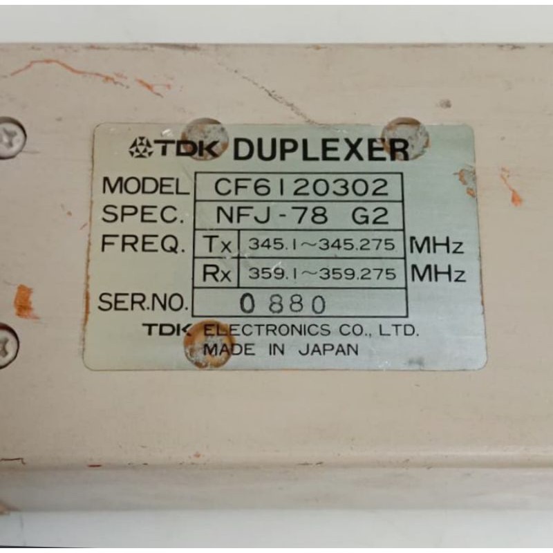 Duplexer Ex Radio Pemancar