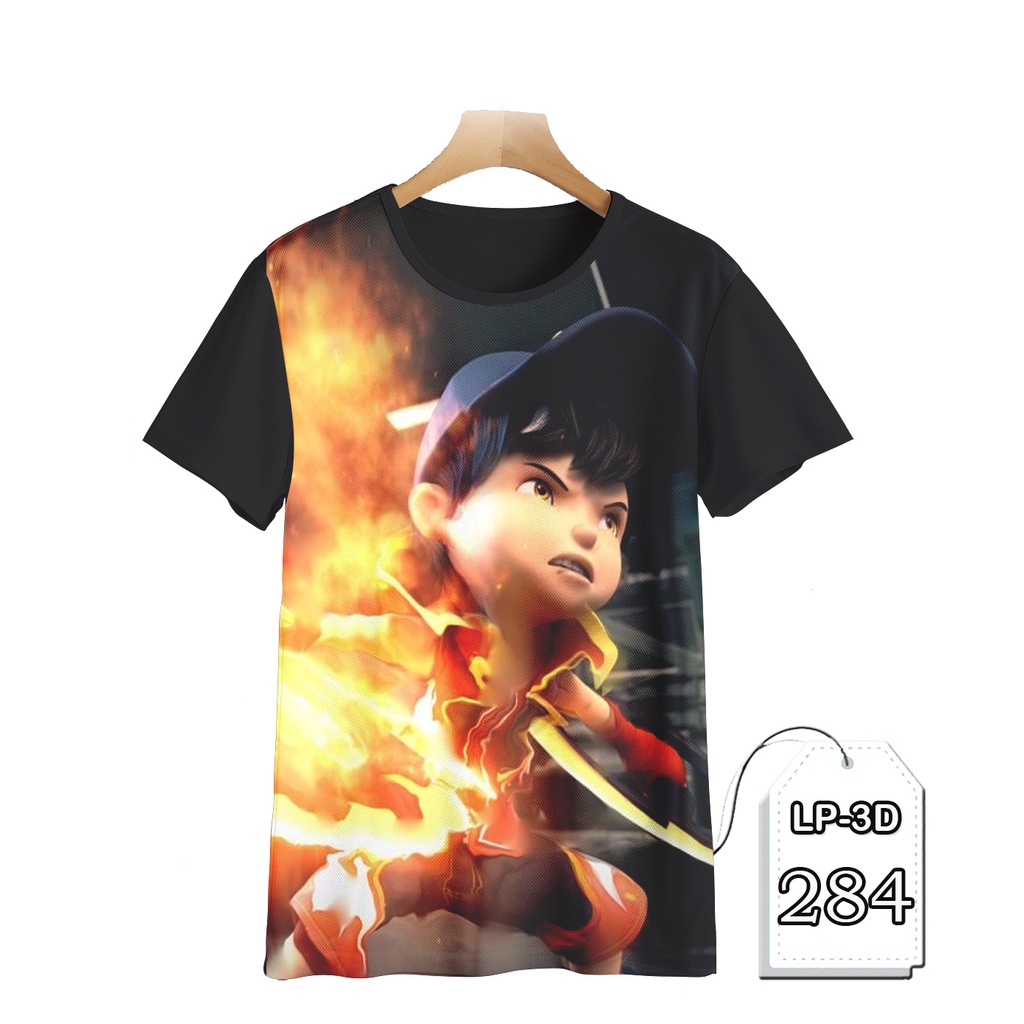 Baju Boboiboy Api Kaos Anak Laki-laki Printing 3D  #LP3D-284