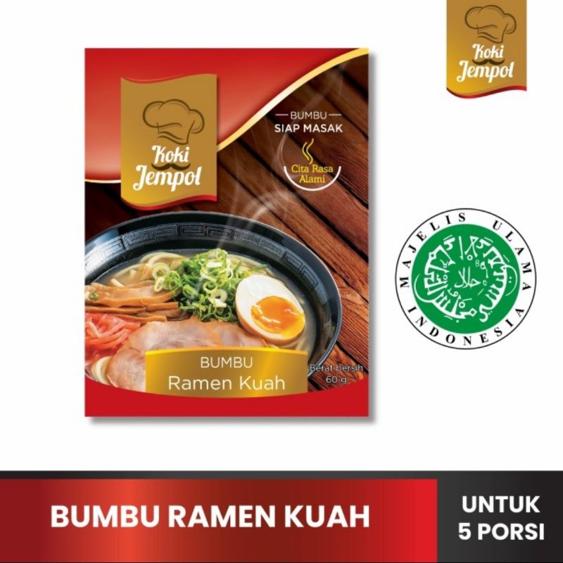 

Bumbu Ramen Kuah Koki Jempol - 5 porsi