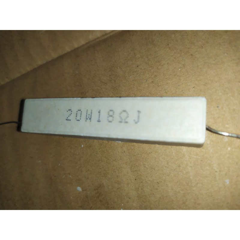R 20W 18 OHM RESISTOR 20 WATT 18R RESISTOR KERAMIK KAPUR 20 WATTS 18 OHM W