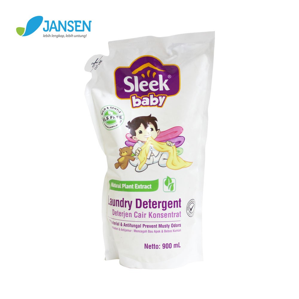 Sleek Baby Laundry Detergent Pouch 900 ml Shopee Indonesia