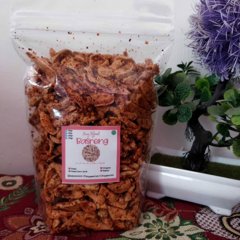 

Basreng Pedas Daun Jeruk 500gr