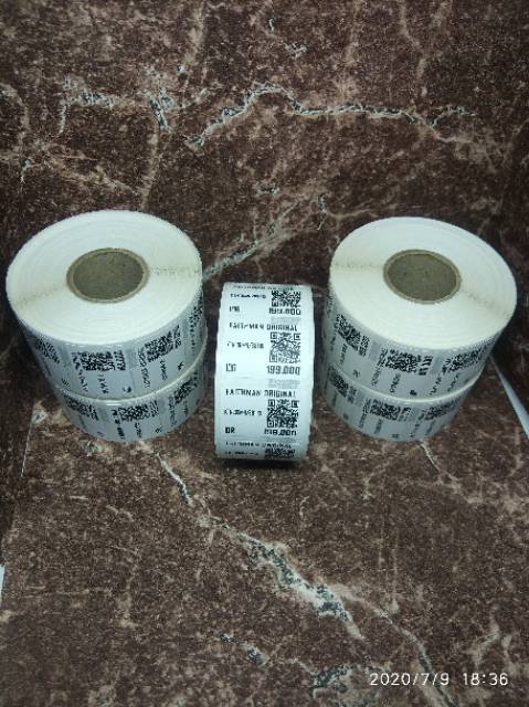 CETAK LABEL HARGA 30x20mm / JASA CETAK LABEL BAHAN THERMAL 30x20 SEMARANG