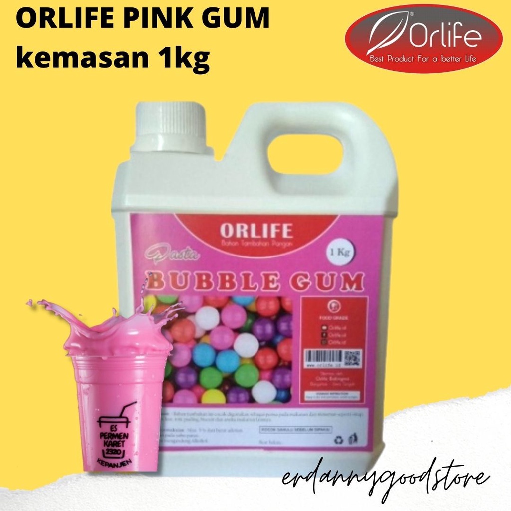 

RAMADHAN KAREEM SALE [erdannygoodstore]✅ [1000GR] Perisa Pasta ORLIFE PERMEN KARET PINK 1 KG atau BUBLE BLUE GUM Flavour | Perisa Pasta BLUE GUM WARNA PINK| Permen Karet Bubble Gum cocok untuk aneka Minuman seperti Syrup, Jus, Ice Krim MURAHH