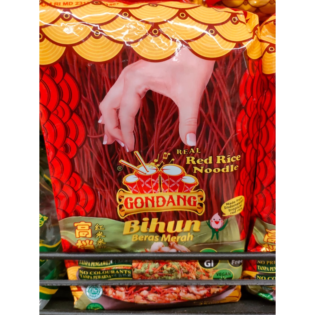 

GLUTEN FREE GONDANG BIHUN BERAS MERAH RED RICE NOODLE 250 gr [BB]