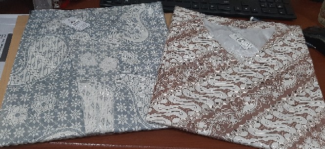 Blus Modern Batwing Batik Brokat Brukat Renda Jumbo Pastel Atasan Batik Soft Pesta Kondangan (seno)