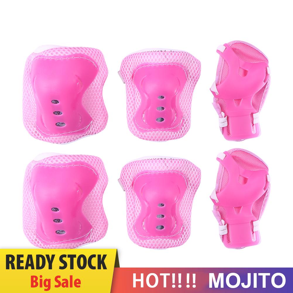 6pcs / Set Pelindung Siku / Lutut / Pergelangan Tangan Anak Untuk Roller Skating