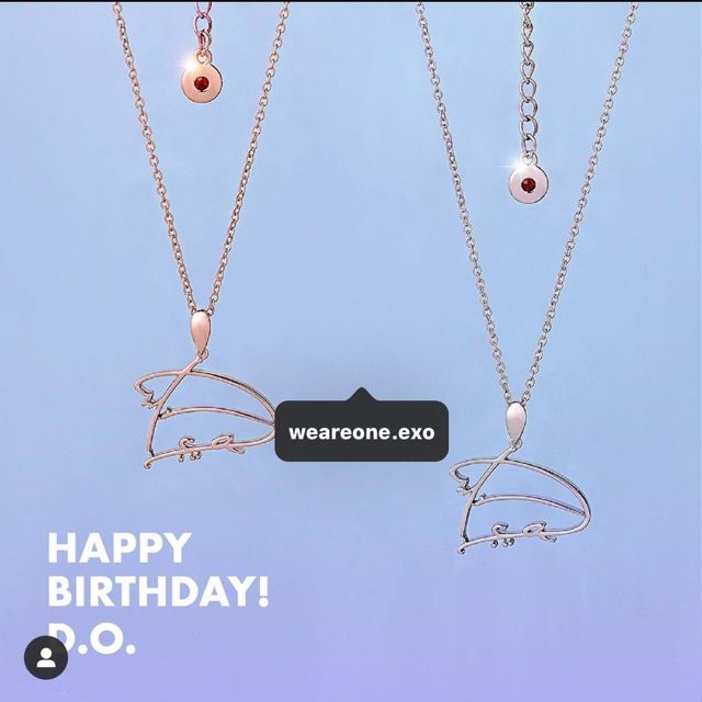 Necklace Kyungsoo Birthday 2020