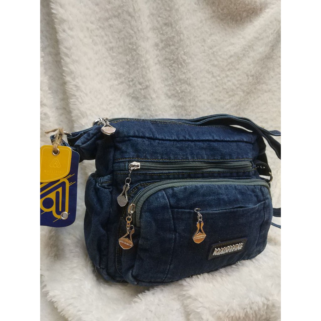 TAS SELEMPANG GAUL ORIGINAL JEANS MADELEINE 634. DARENA BAGS BANDUNG.