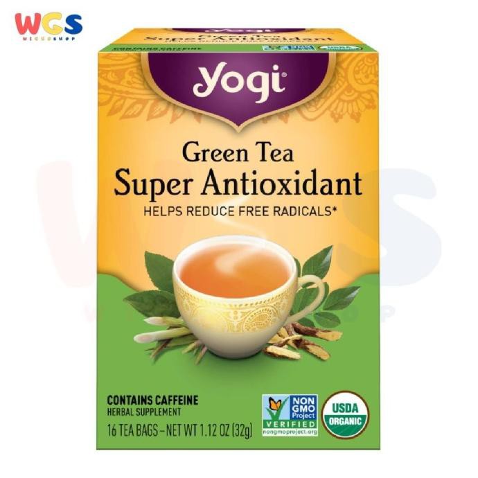 

Jual Yogi Tea Green Tea Super Antioxidant Reduce Free Radicals 16 Tea Bags Teh