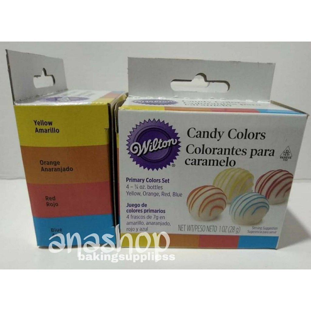 Wilton Candy Color Primary/ Pewarna Coklat Wilton Set-4