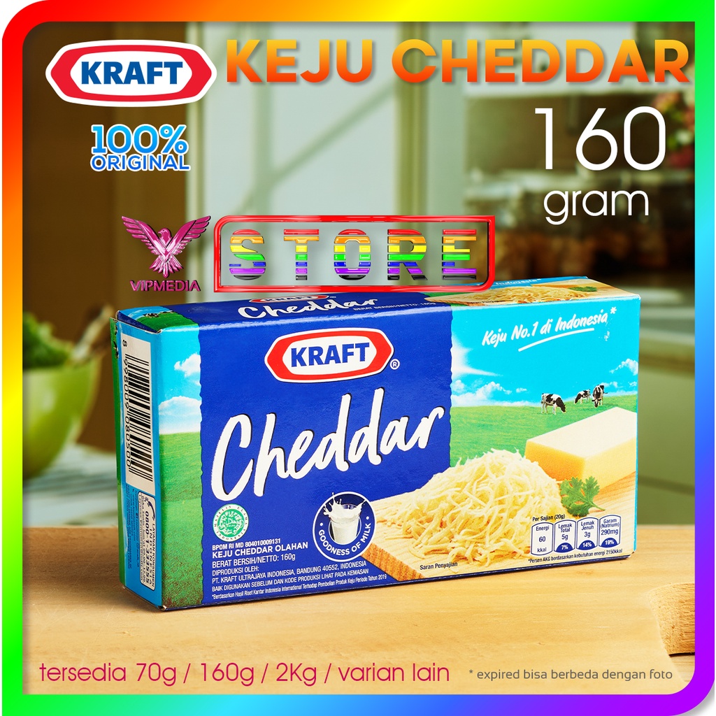 

Keju Cheddar KRAFT 160 gram