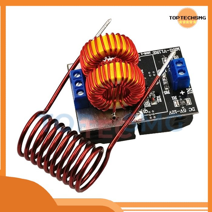 TOPTECHSMG ZVS Modul Heating Board 5V - 12V 120W Heater Pemanas Induksi Mini