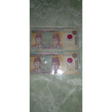 uang lama/ kuno seratus ribu rupiah