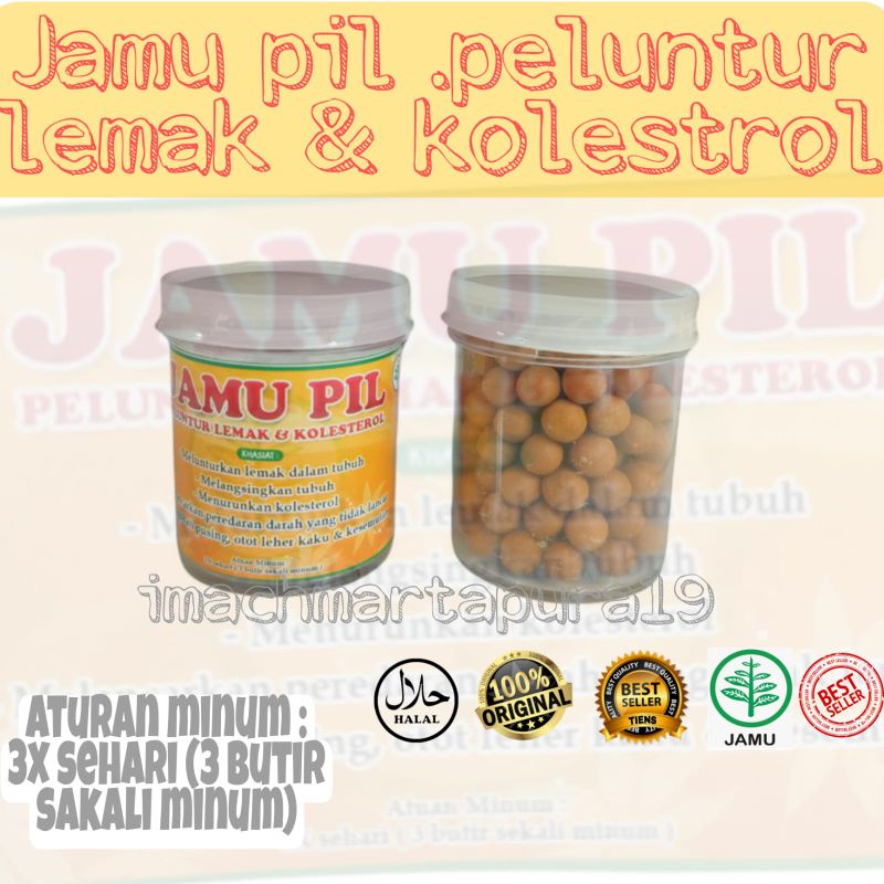 JAMU PIL PELUNTUR LEMAK &amp; KOLESTEROL