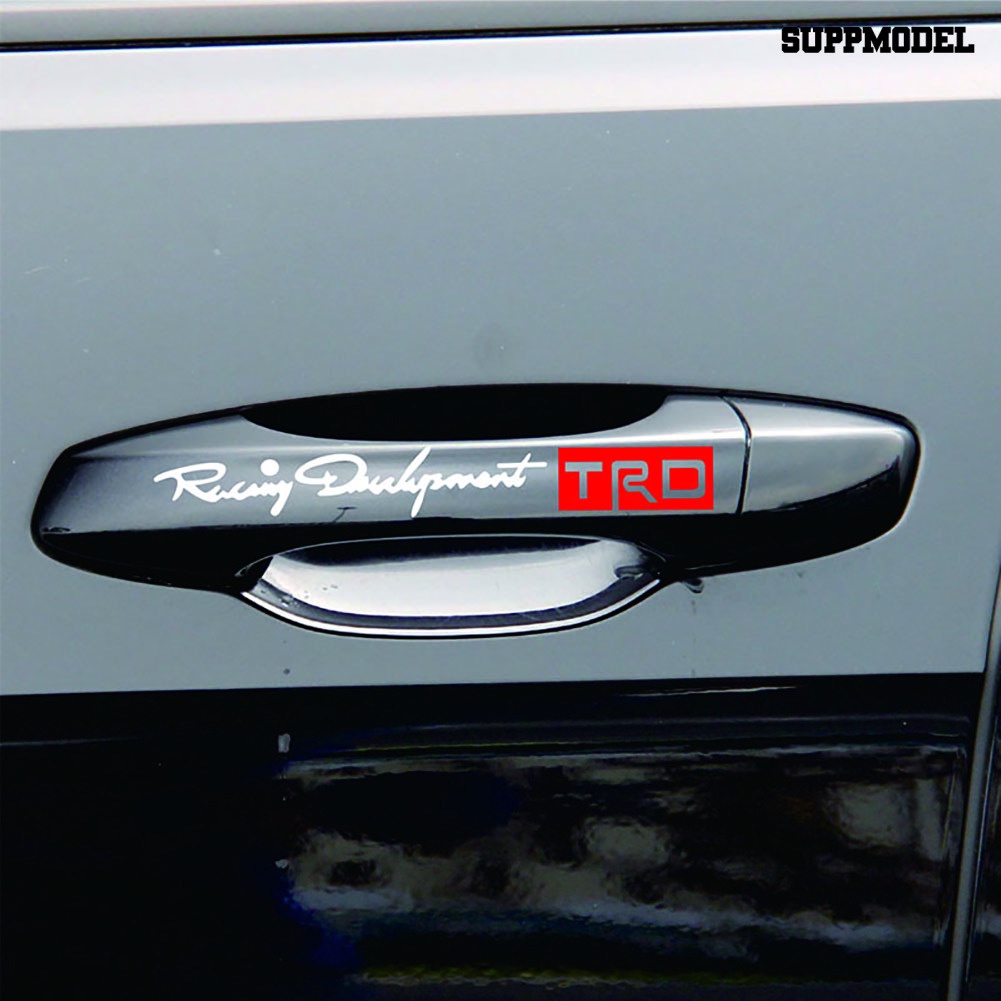 Sl 4Pcs Stiker TRD Racing Development Untuk Handle Pintu Mobil