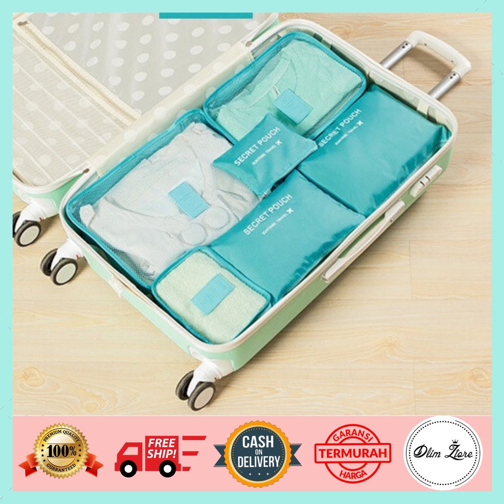 [TRV012] Travel Bag Organizer / Bag in Bag 6 in 1 3rd Gen / 6 Pcs (New