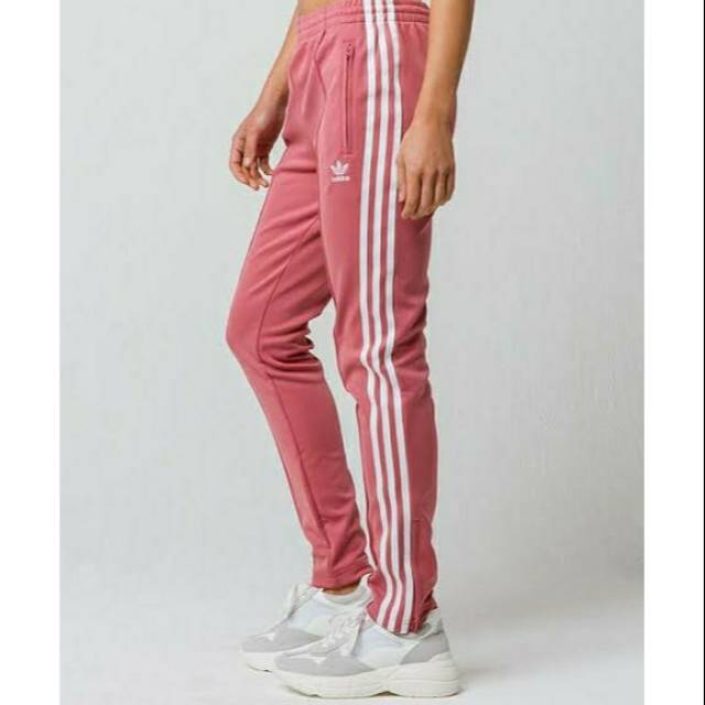 Adidas 3 Stripe Track Pants Pink
