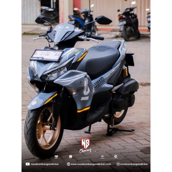 DECAL AEROX ABU ABU FOTO ASLI