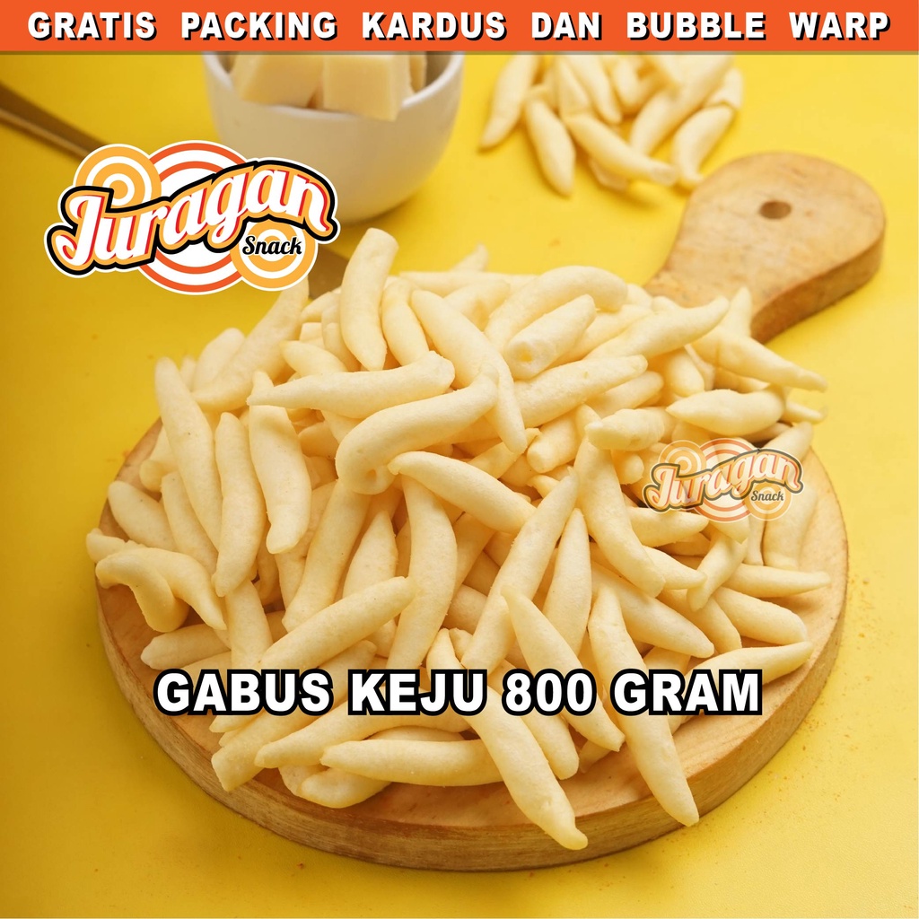 CENDOL GABUS KEJU 800 gram snack kiloan makanan ringan jajanan cemilan camilan asin gurih murah