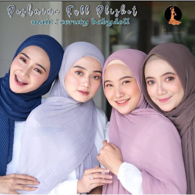 Pashmina Plisket Full by Azara Super Fashion