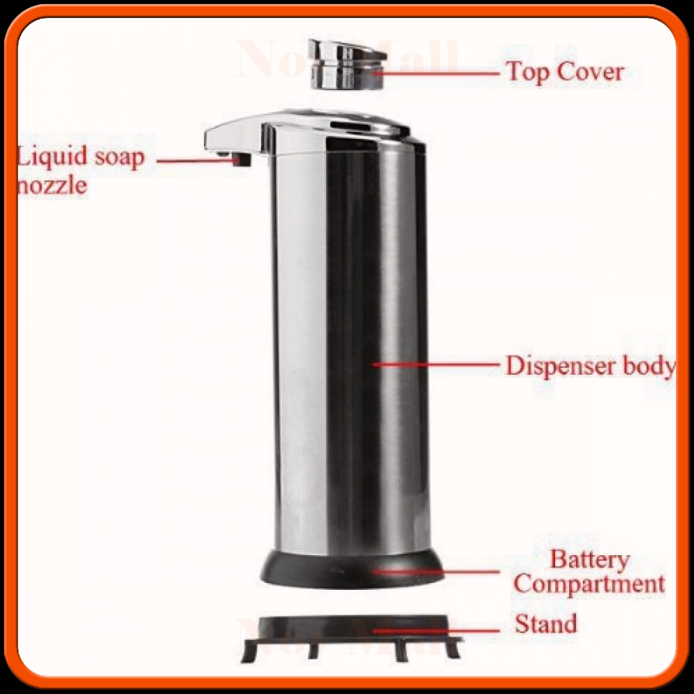 Dispenser Sabun Cuci Tangan Otomatis Stainless Steel - AD-03