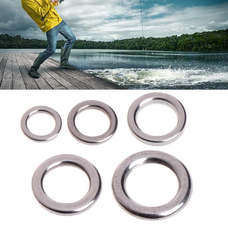 Banyak Dipakai.. "GROSIR" 50PCS SOLID RING STAINLESS STEEL 302 OVAL & BULAT MURAH