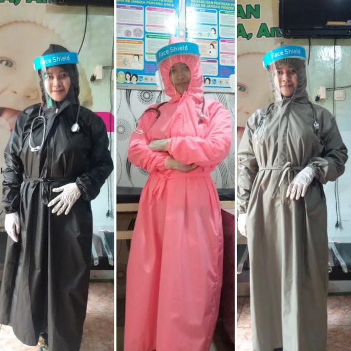 Baju surgical gown/jubah topi/baju ok/parasut impor