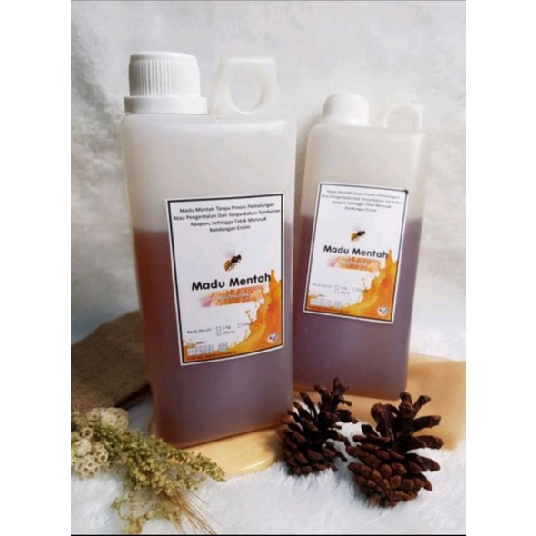 Madu Mentah Murni Asli 1kg  Variant Nektar 100% Madu Mentah Madu Murah Original tanpa Campuran