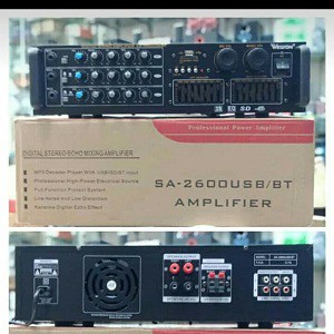 Power Amplifier Weston SA-2600 BT SD USB EQ 3 Mic Top