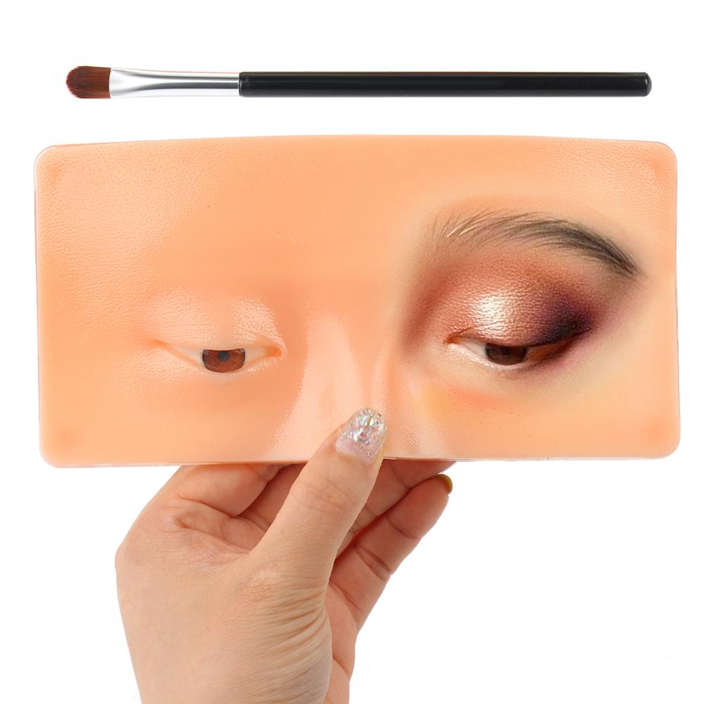 Chookyy The Perfect Aid Silicone Painting Makeup Latihan Pandang Bulu Mata Kulit Kelopak Mata Berlatih Makeup Papan Wajah