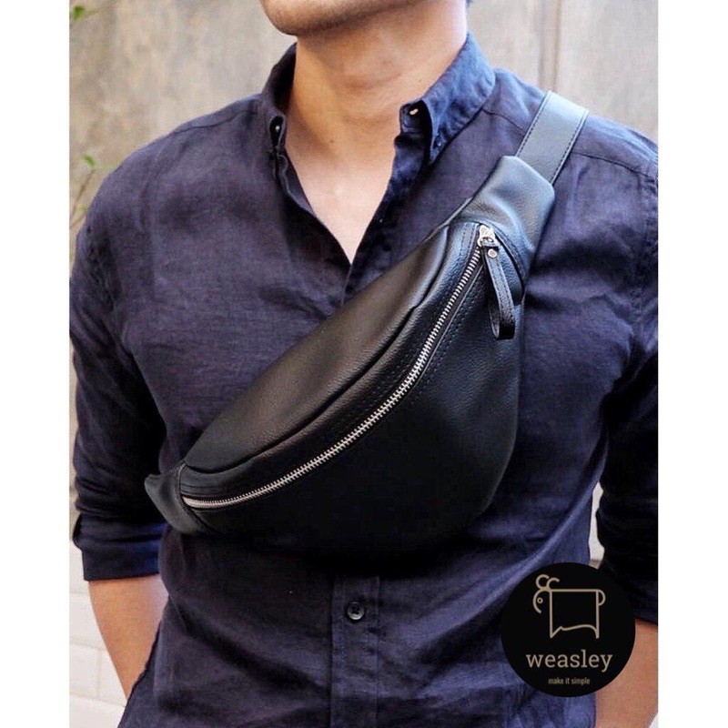 waistbag distro kulit berkualitas anti air waterproof