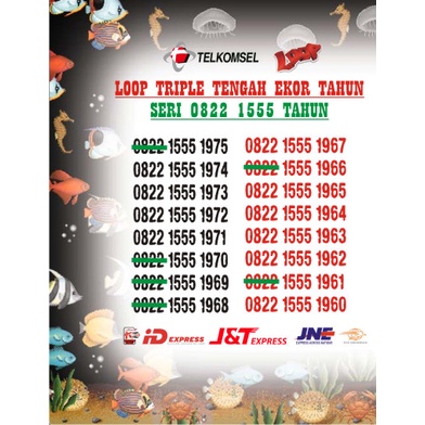NOMOR CANTIK LOOP TRIPLE 5 TENGAH EKOR TAHUN