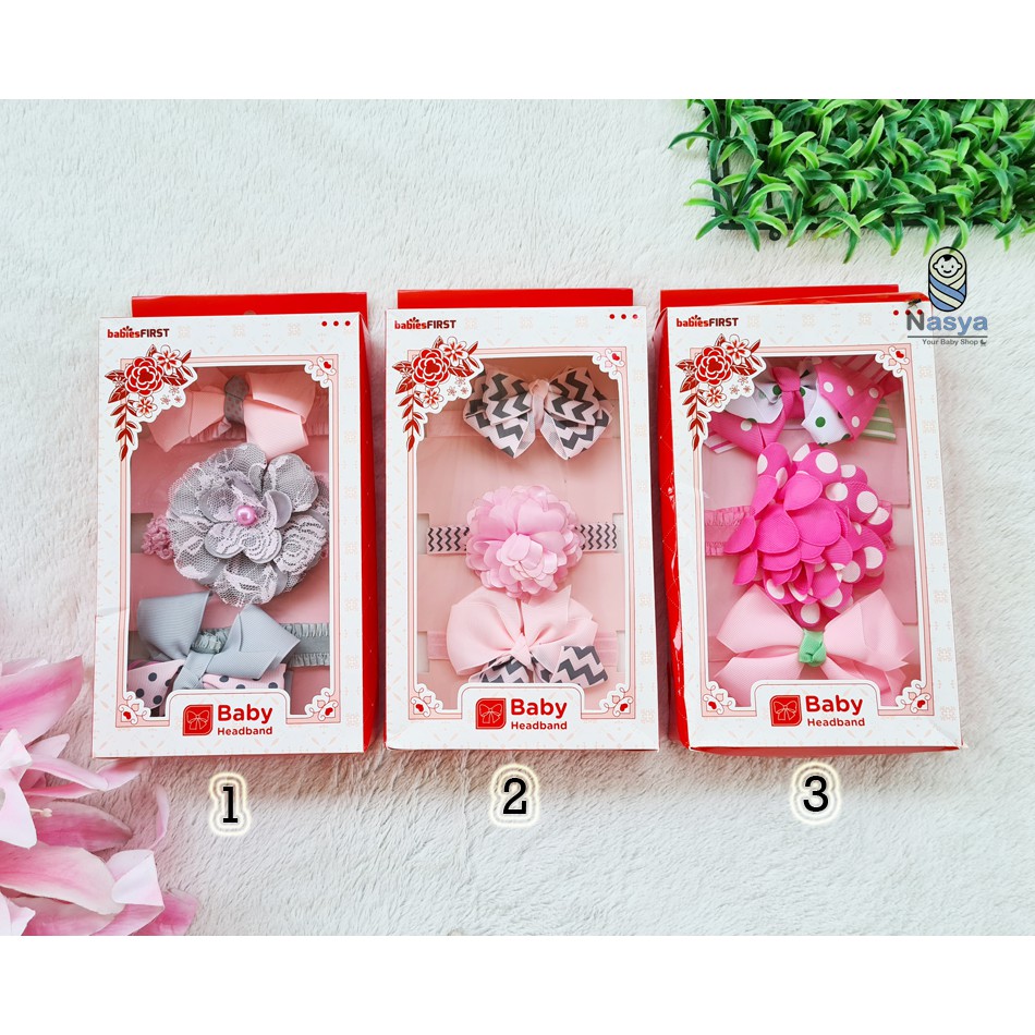 [B-081] BABIES FIRST Bandana / Headband Bayi Korean (0 - 24 bulan)