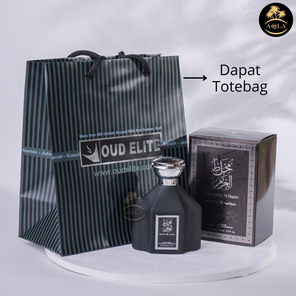 Parfum Oud Elite Mukhallat Al Hazm impor Saudi / Parfum Premium 100ml