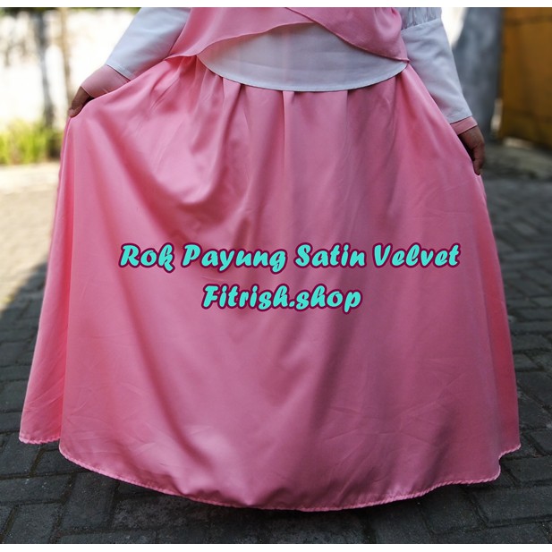 Promo Rok payung/Rok payung satin velvet/umbrella skirt-1