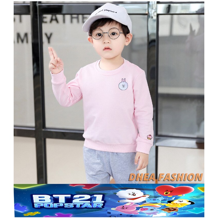 🅳🅵 Sweater Anak BTS  Korea Style | Sweater Anak Perempuan &amp; laki-laki  | Dhea Fashion